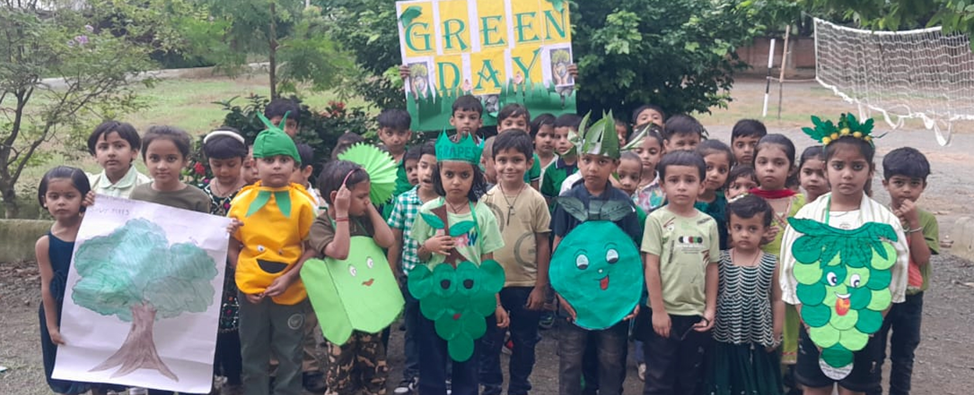 Grean day Activities The Shape International School amarpatan